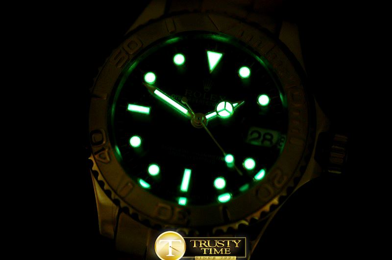 롤렉스 Yachtmaster Mid YG Black Swiss Eta 2836/3135 -ROLYM047B
