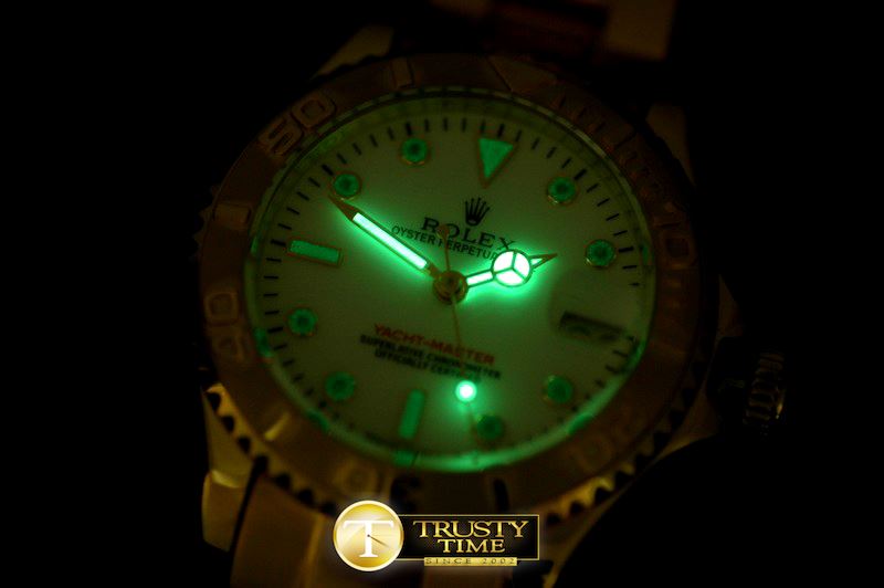 롤렉스 Yachtmaster Mid YG White Asian Eta 2836/3135 -ROLYM048A