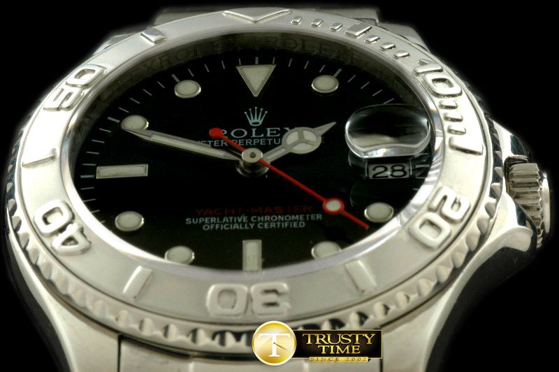 롤렉스 Yachtmaster Mid SS Black Asia 2813 -ROLYM053C