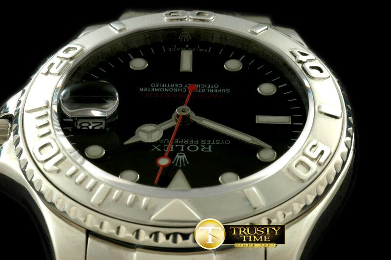 롤렉스 Yachtmaster Mid SS Black Asia 2813 -ROLYM053C