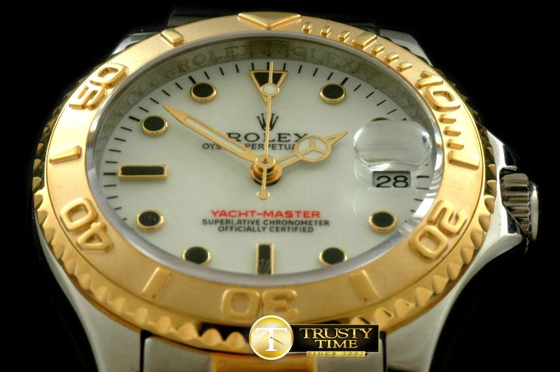 롤렉스 Yachtmaster Mid SS/YG White Asia 2813 -ROLYM060A