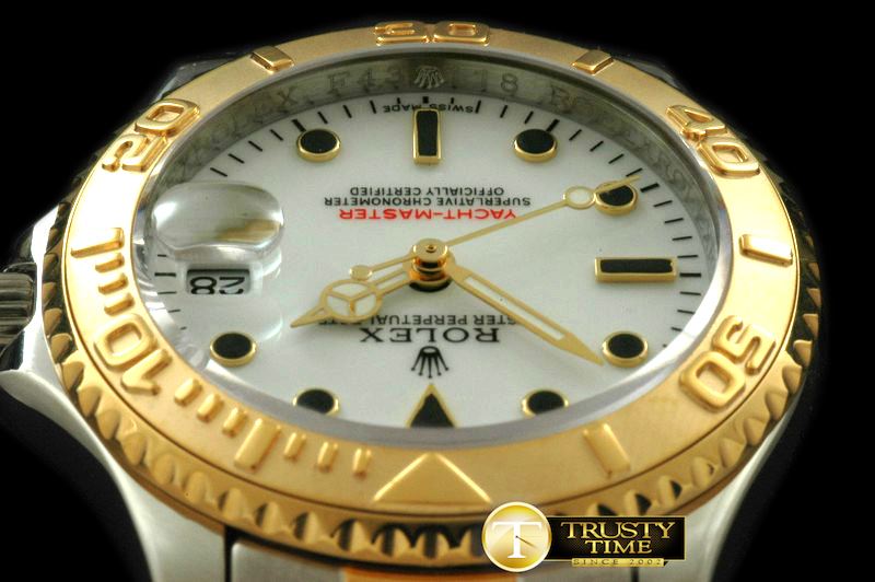 롤렉스 Yachtmaster Mid SS/YG White Asia 2813 -ROLYM060A