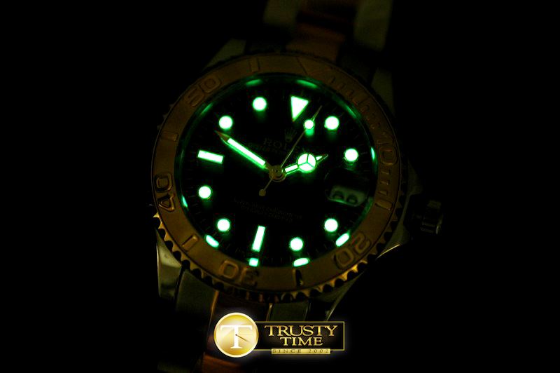 롤렉스 Yachtmaster Mid SS/YG Black Asian 2836/3135 -ROLYM061C