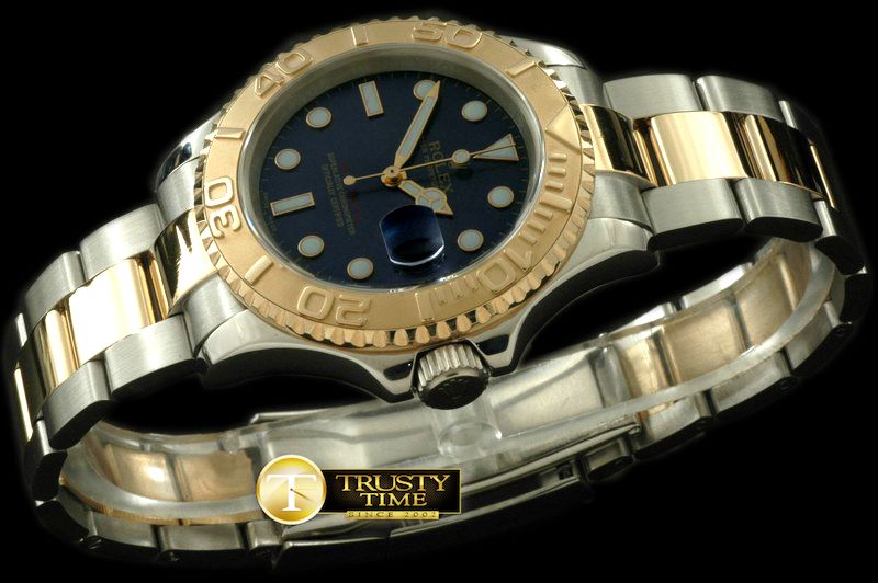 롤렉스 Yachtmaster Men SS/YG TT Blue Swiss Eta 2836/3135 -ROLYM066A