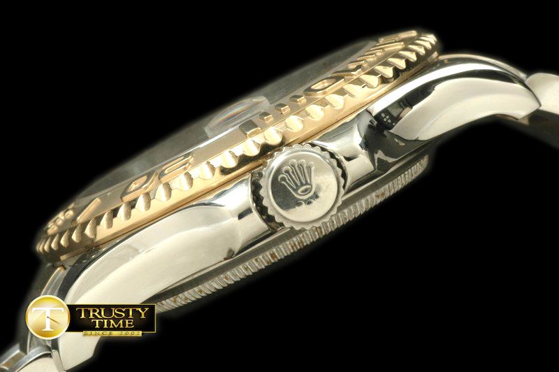 롤렉스 Yachtmaster Men SS/YG TT Blue Asia 2813 25J 28800 -ROLYM066C