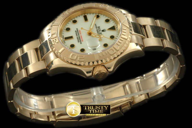 롤렉스 Yachtmaster Men FG White Swiss Eta 2836/3135 -ROLYM067A