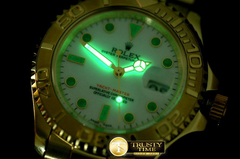 롤렉스 Yachtmaster Men FG White Swiss Eta 2836/3135 -ROLYM067A