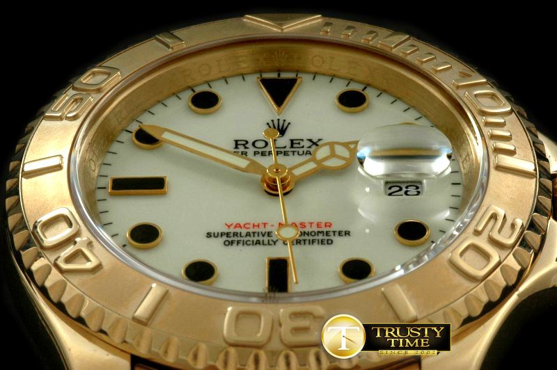 롤렉스 Yachtmaster Men FG White Swiss Eta 2836/3135 -ROLYM067A