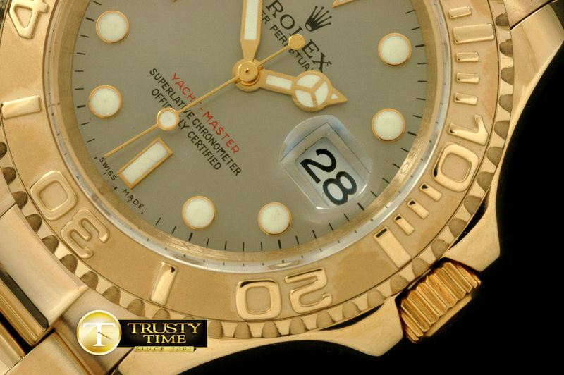 롤렉스 Yachtmaster Men FG Grey Asia 2813 25J 28800 -ROLYM069C