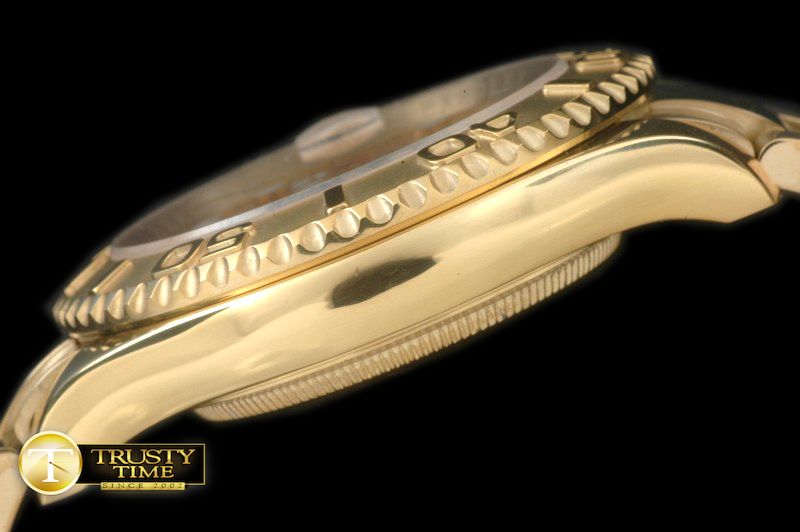롤렉스 Yachtmaster Men FG Gold Asian Clone 2836/3135 -ROLYM083B