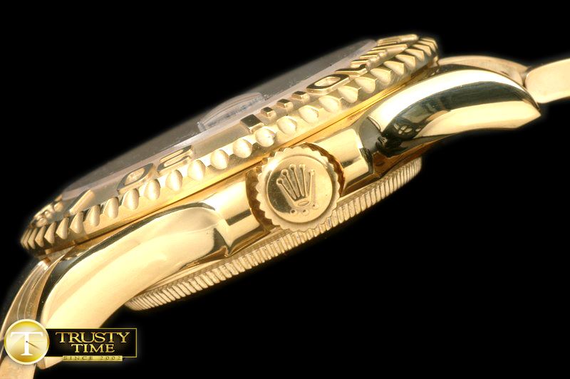 롤렉스 Yachtmaster Men FG Gold Asia 2813 25J 28800 -ROLYM083C