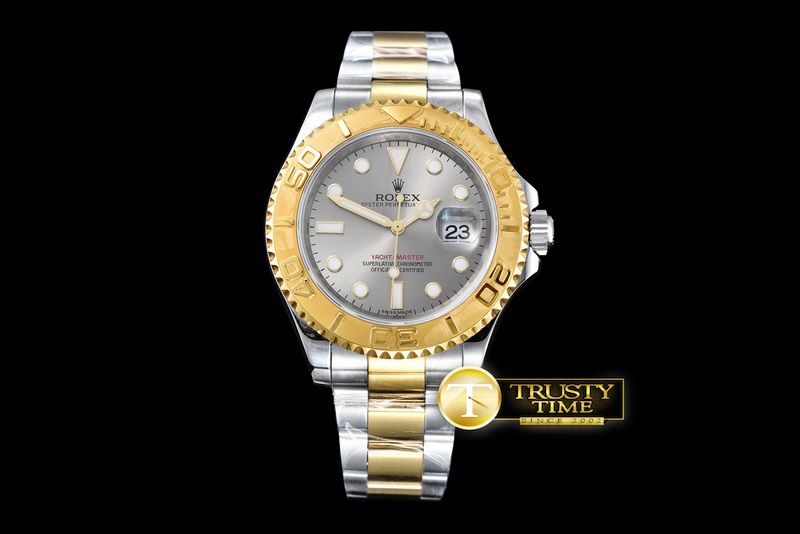 롤렉스 16623 Yachtmaster Men SS/YG Grey JF Asia 2836 -ROLYM090