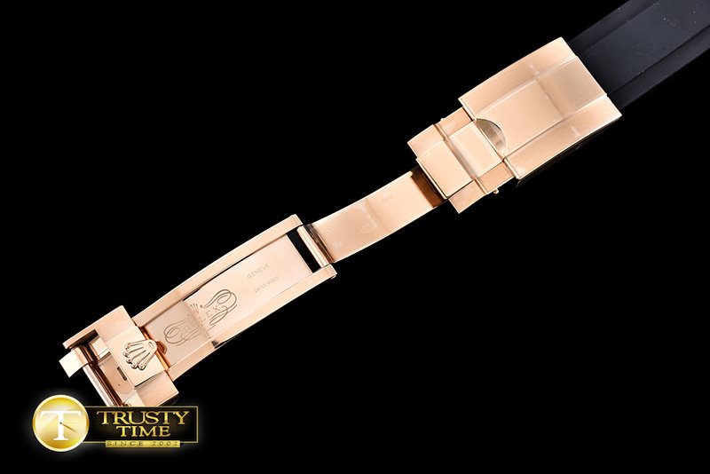롤렉스 YachtMaster 116655 RG/RU Cer Bez Black JF A2836 -ROLYM101B