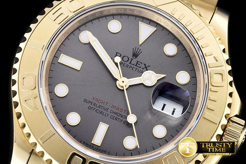롤렉스 YachtMaster Ref.116628 YG/YG Grey BP A3135 Mod -ROLYM110B
