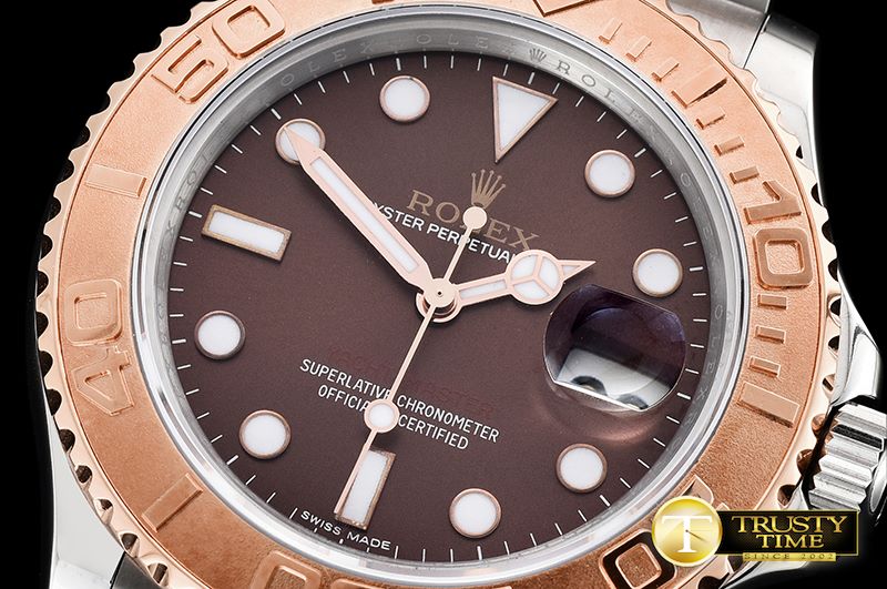 롤렉스 YachtMaster 116623 40mm Wrapped RG/SS Brown BP A3135 -ROLYM133