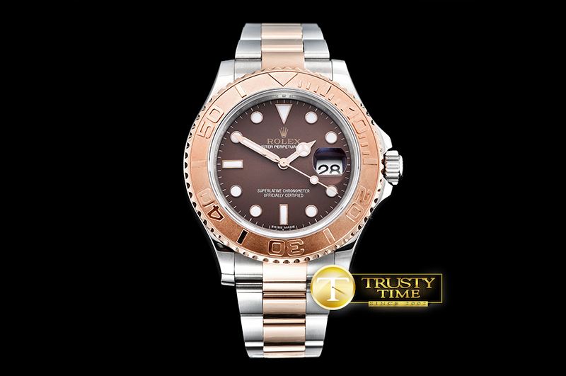롤렉스 YachtMaster 116623 40mm Wrapped RG/SS Brown BP A3135 -ROLYM133