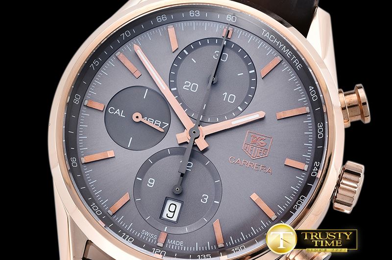 태그호이어 Tag Carrera Cal. 1887 RG/LE Grey V6F Asia 7750 -TAG0294A