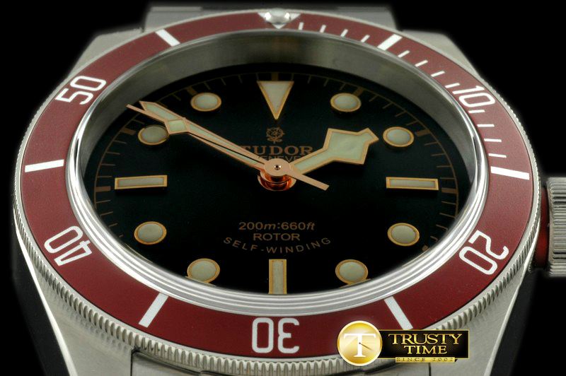 튜더 Heritage Black Bay SS/SS Black Asian 28242 -TUD007