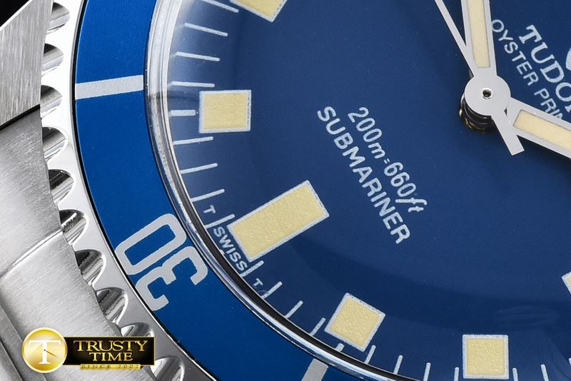 튜더 SnowFlake 9401 Submariner SS/SS Blue JKF Asia 2836 -TUD030A