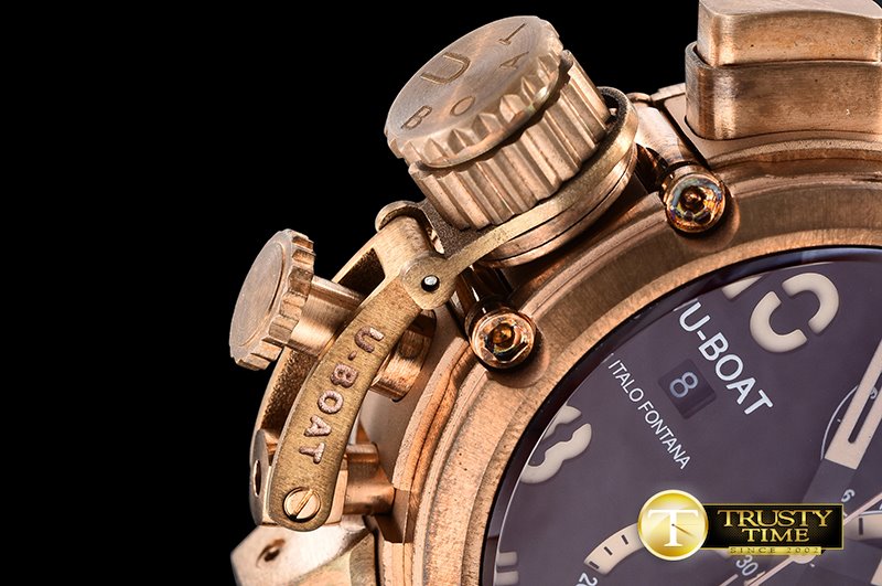 U-BOAT UBoat Chimera Bronze Chronograph BZ/LE Brown A7750 -UBT030