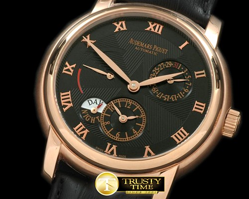오데마피게 Jules Audemars Reserve/Duo Time RG/LE Black Asian 23J -AP0165A