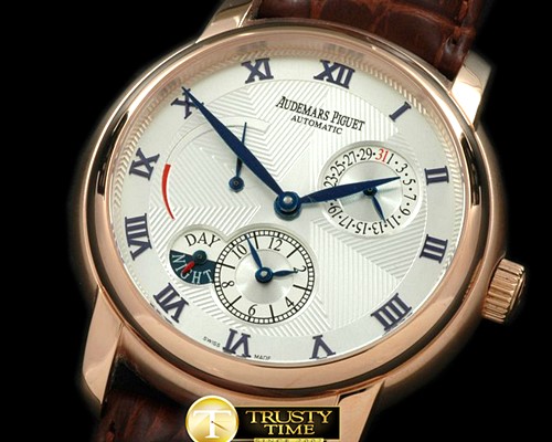 오데마피게 Jules Audemars Reserve/Duo Time RG/LE White Asian 23J -AP0165B