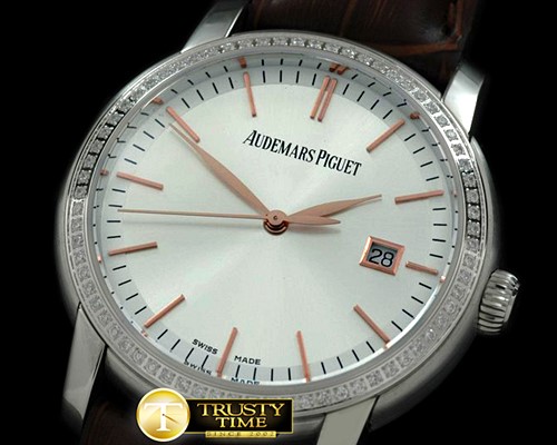 오데마피게 Jules Audemars Classic Auto SS/Diam White ETA 28242 -AP0168A