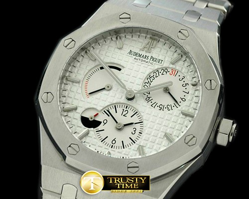 오데마피게 Royal Oak Reserve/Duo Time SS/SS White Asian 23 Auto -AP0172A