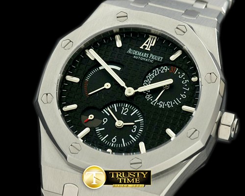 오데마피게 Royal Oak Reserve/Duo Time SS/SS Black Asian 23 Auto -AP0172B