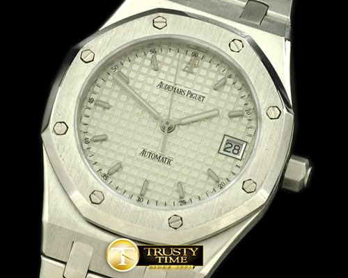 오데마피게 Royal Oak Automatic SS/SS White Asian Eta 28242 -AP0177