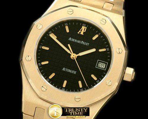 오데마피게 Royal Oak Automatic YG/YG Black Asian Eta 28242 -AP0181B
