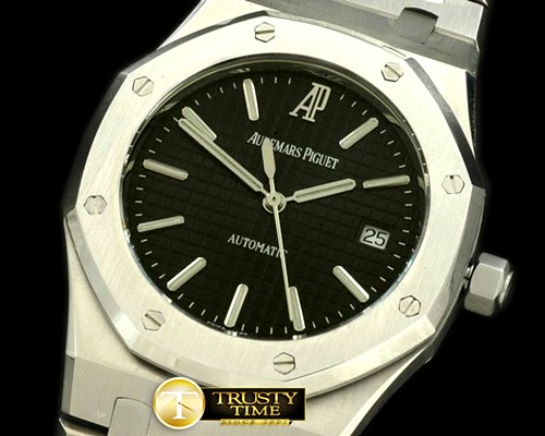 오데마피게 Royal Oak Jumbo Auto SS/SS Black Swiss Eta 28242 -AP0183B
