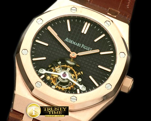 오데마피게 Royal Oak Tourbillon RG/LE Black Real Tourbillon -AP0229B
