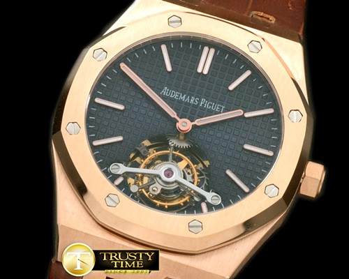 오데마피게 Royal Oak Tourbillon RG/LE Blue Real Tourbillon -AP0229D