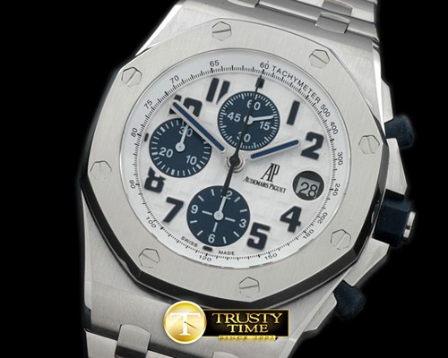 오데마피게 Royal Oak Chrono SS/SS Navy A7750 -AP0232A