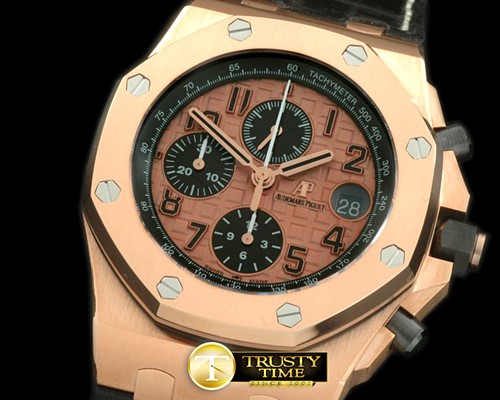오데마피게 2014 Royal Oak Chrono 26470 RG/LE Gold A7750 Sec@12 -AP0236