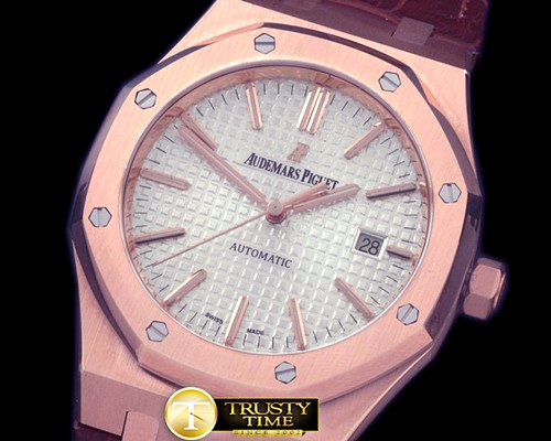 오데마피게 Royal Oak 15400 RG/LE White Jap M 9015 -AP0276A
