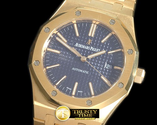 오데마피게 Royal Oak 15450 YG/YG Blue A3120 Decorated -AP0310C