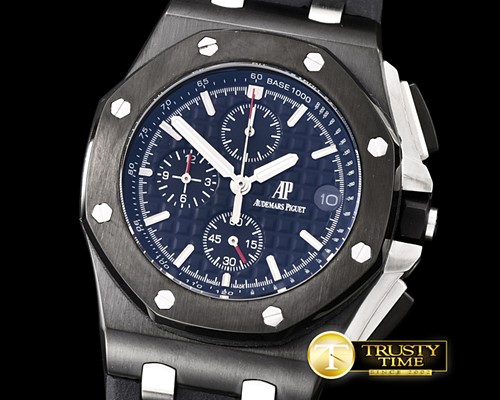 오데마피게 Royal Oak PVD/RU Black VK Qtz -AP0347A