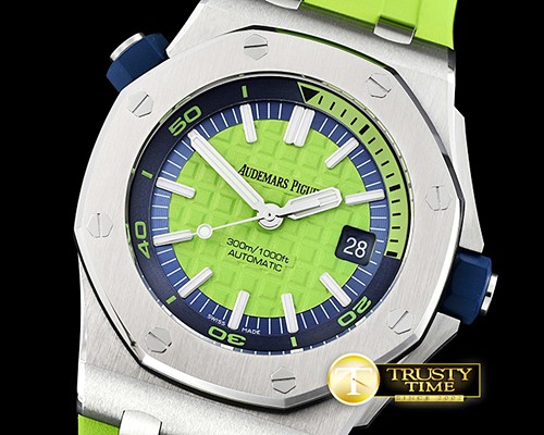 오데마피게 Royal Oak Diver SS/RU Green JF MY9015 Mod A3120 -AP0413D
