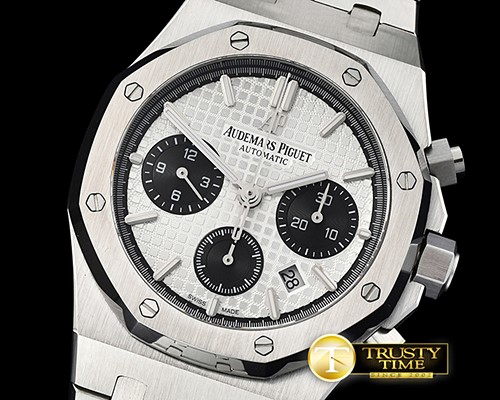 오데마피게 Royal Oak Chronograph 26320ST SS/SS Wht/Blk JHF A7750 -AP0487A