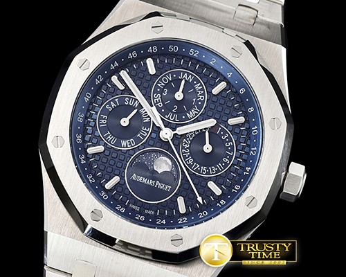 오데마피게 Royal Oak Perpetual Calendar 26574 SS/SS Blue JF A5134 -AP0488