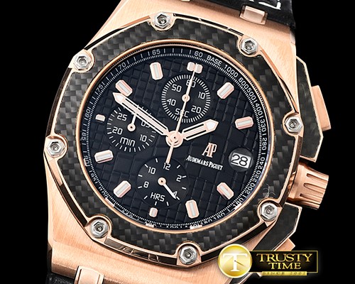 오데마피게 RO Offshore Montoya RG/LE Black VK Quartz Chronograph -AP0490B