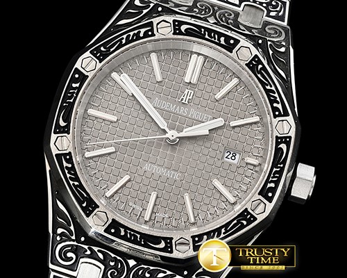 오데마피게 Royal Oak Ref.15400 Custom SS/SS Grey Jap 821A Mod -AP0493C