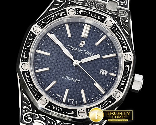 오데마피게 Royal Oak Ref.15400 Custom SS/SS Blue Jap 821A Mod -AP0493E