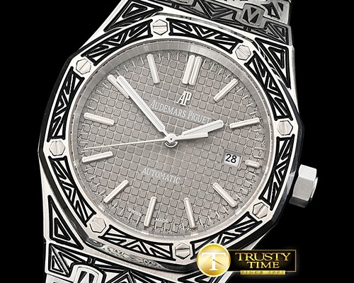 오데마피게 Royal Oak Ref.15400 Custom V2 SS/SS Grey Jap 821A Mod -AP0494C