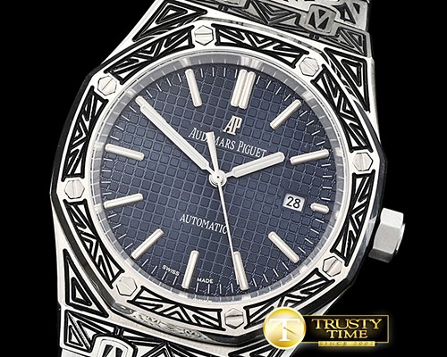 오데마피게 Royal Oak Ref.15400 Custom V2 SS/SS Blue Jap 821A Mod -AP0494E