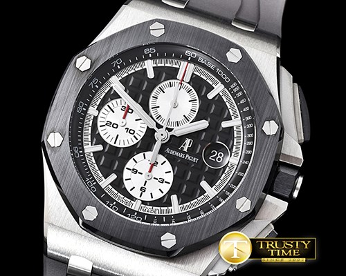 오데마피게 RO Offshore Novelty 2017 Cer TI/RU Blk/Wht JF A7750 Mod -AP0495