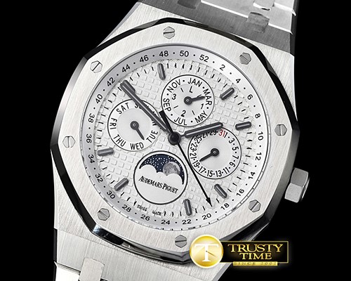 오데마피게 Royal Oak Perpetual Calendar 26574 SS/SS White JF A5134 -AP0496