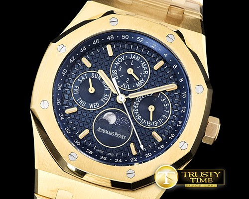 오데마피게 Royal Oak Perpetual Calendar 26574 YG/YG Blue JF A5134 -AP0498